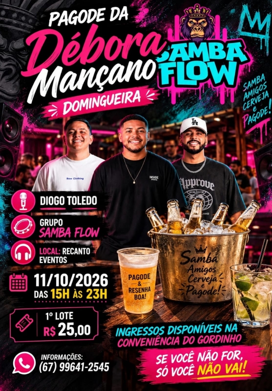 Evento pagode-da-debora-mancano---domingueira
